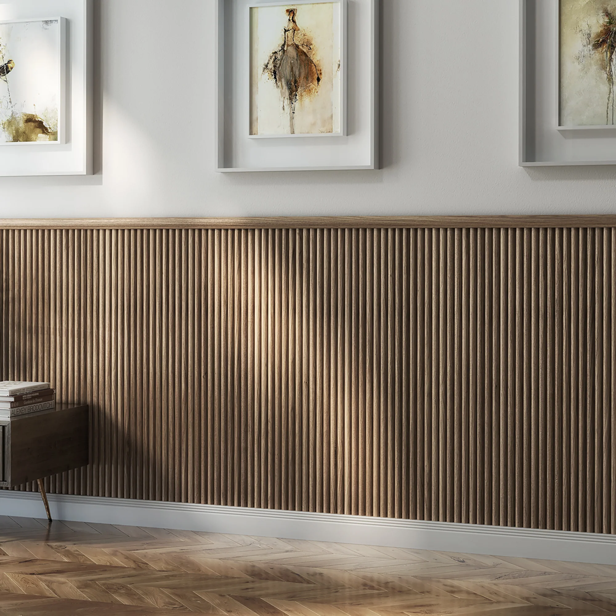 Half Round Flexi Oak Finish Wall Panel 15mm x 300mm x 2400mm (Pack of 2) - Image 4