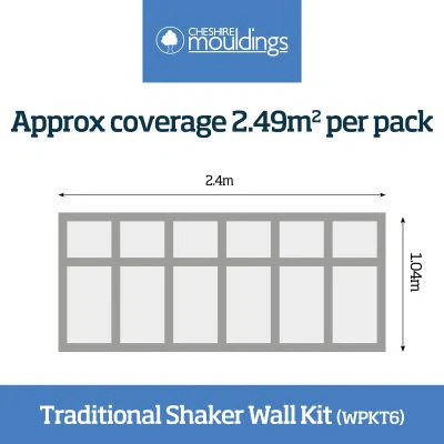MDF Shaker Wall Panel Kit WPKT6 - Image 4