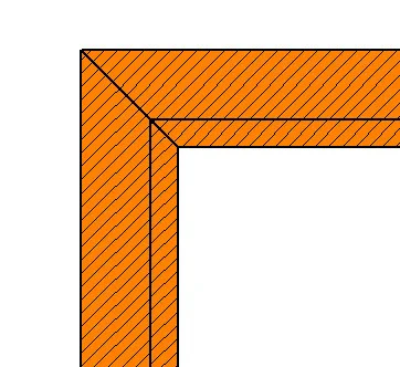 Timber Window Profile with 10mm Rebate 42mm x 42mm - Image 2